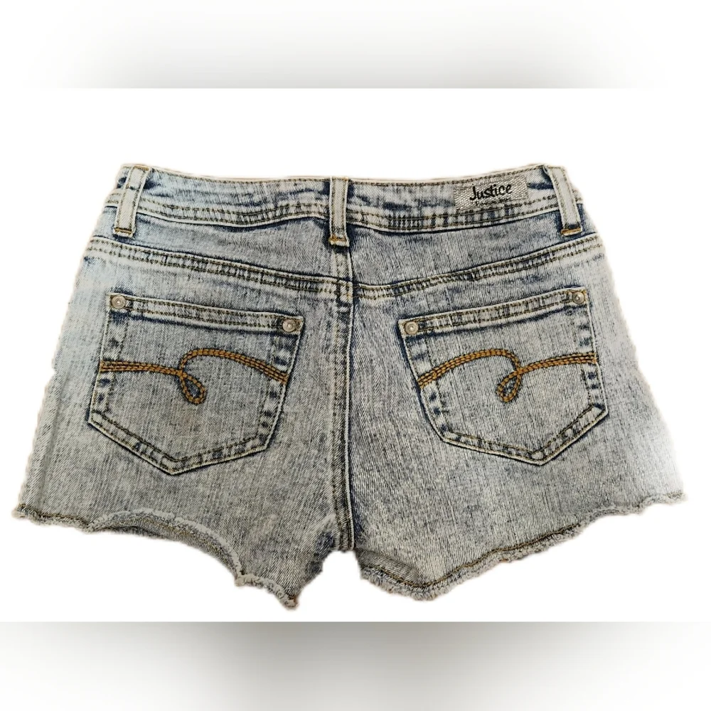 Girls Justice Denim Tribal Print Shorts Size 10R